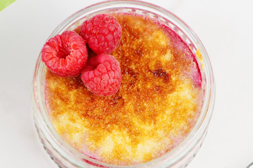 Raspberry Creme Brulee