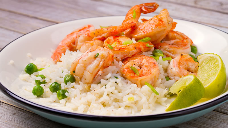 Speedy Spanish Rice with Prawns    