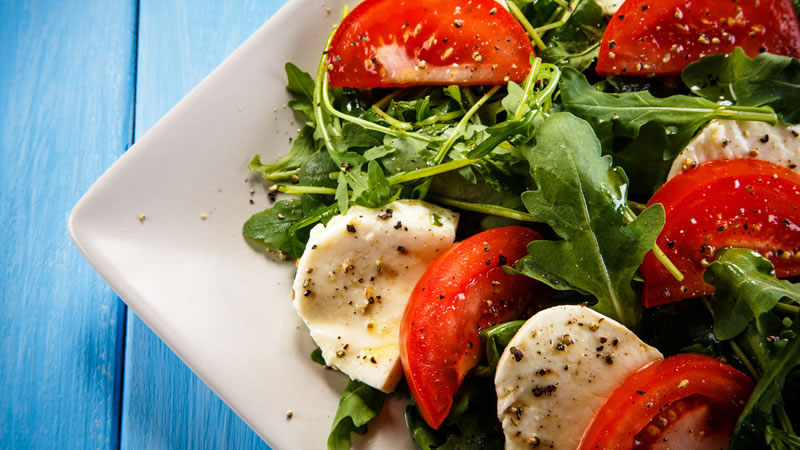 Tomato, Basil and Mozzarella Salad